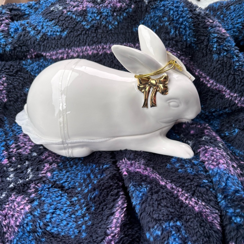 Bunny Butter dish.   Rabbit butter dish.  New - Picture 2 of 9